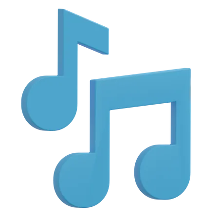 Music Note Illustration 3D Icon