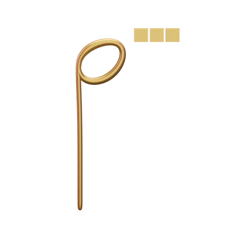 Music Note Gold  3D Icon