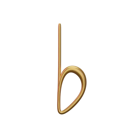 Music Note Gold  3D Icon