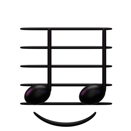 Music Note Gold  3D Icon