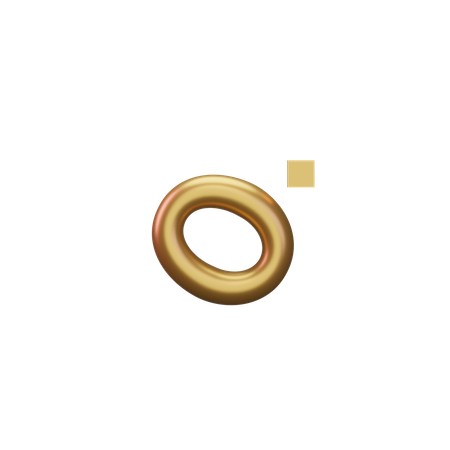 Music Note Gold  3D Icon