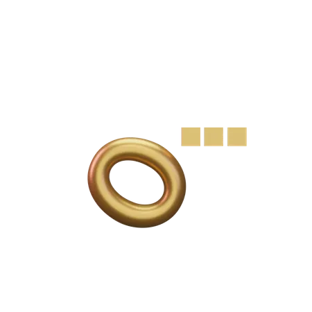 Music Note Gold  3D Icon