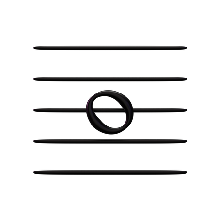 Music Note Gold  3D Icon