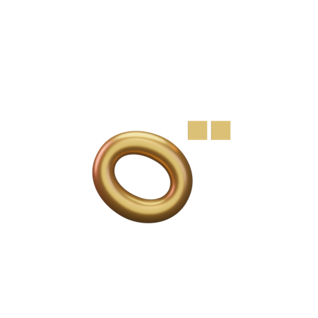 Music Note Gold  3D Icon