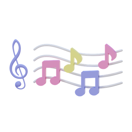 Music Notes  3D Icon