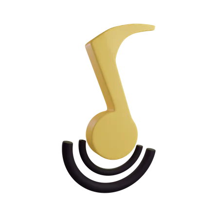 Music Notes 3 D Icon Contains PNG BLEND And OBJ Files 3D Illustration