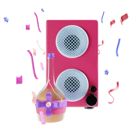 Music Party  3D Icon