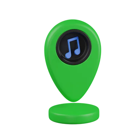 MUSIC PIN  3D Icon