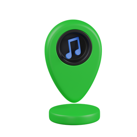 MUSIC PIN  3D Icon