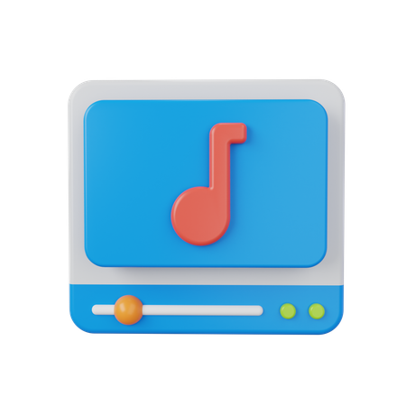 Music Play  3D Icon