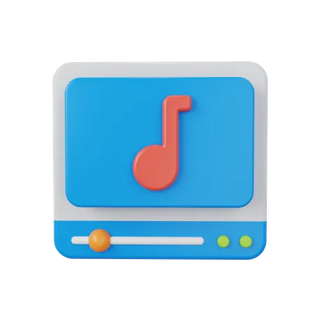 Music Play  3D Icon