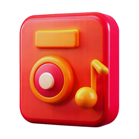 Music Player  3D Icon