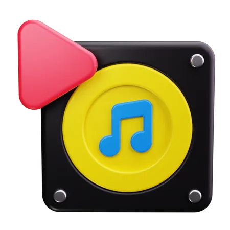 音楽プレーヤー  3D Icon