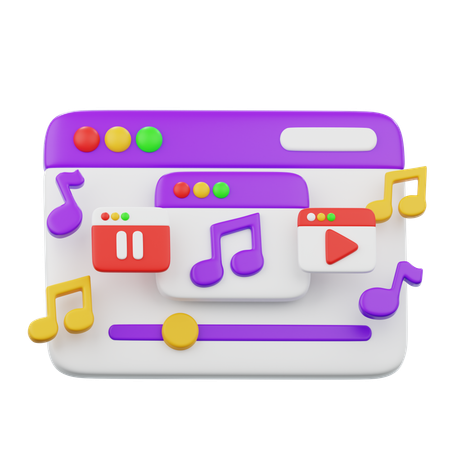 音楽プレーヤー  3D Icon