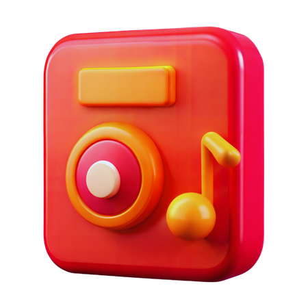 Music Player  3D Icon