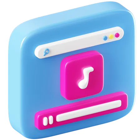 Music Player  3D Icon