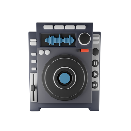 Music Player  3D Illustration