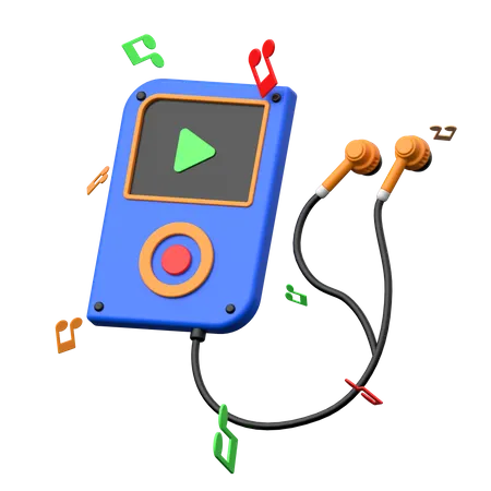 Music player  3D Icon