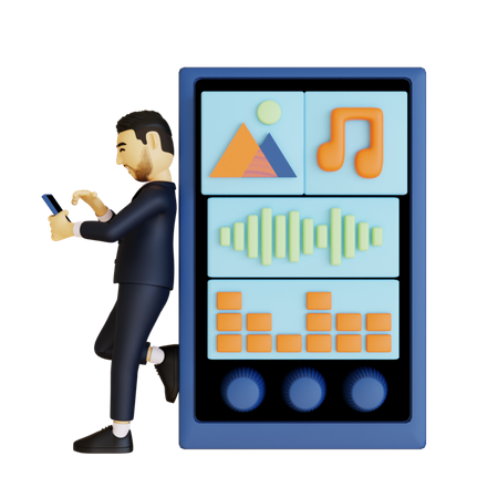 Music Player App  3D Icon