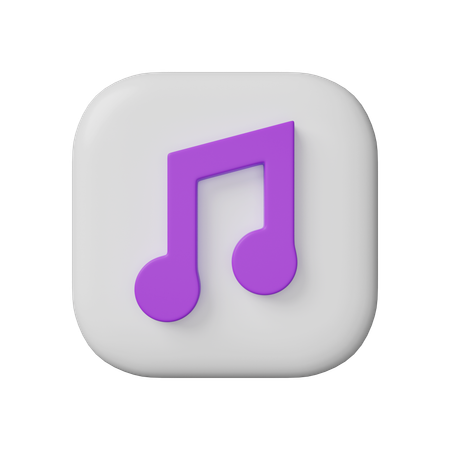 Music Player Application  3D Icon