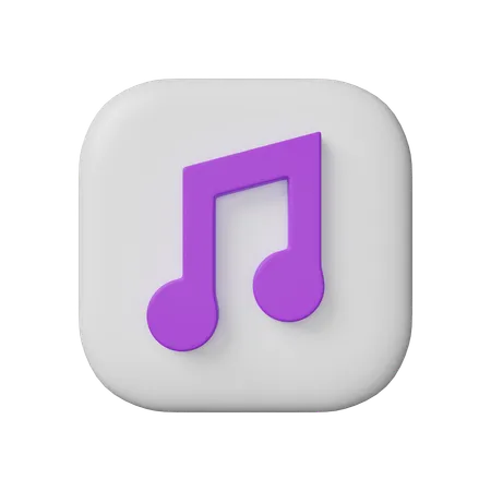 Music Player Application  3D Icon