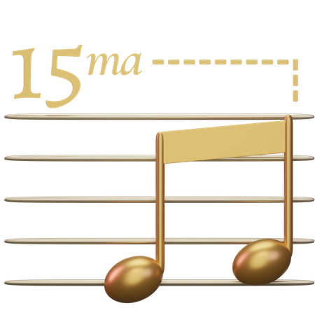 Music quindicesima  3D Icon