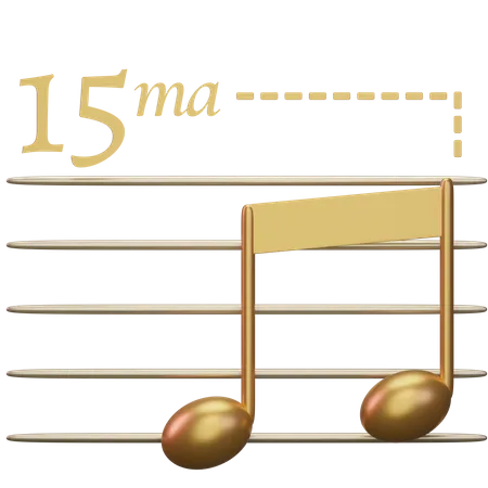 Music quindicesima  3D Icon