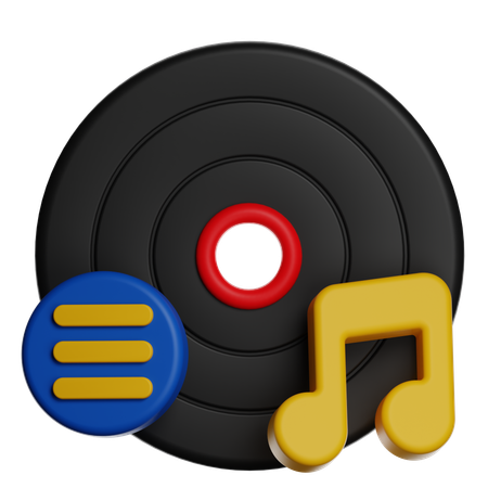 Music Record  3D Icon