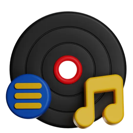 Music Record  3D Icon