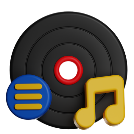 Music Record  3D Icon