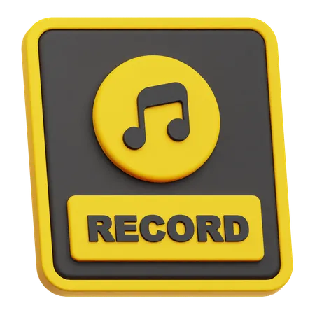 Music Recording  3D Icon