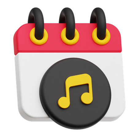 Music Schedule  3D Icon