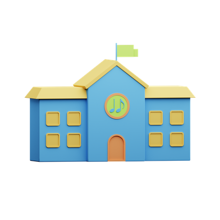 Music School  3D Icon