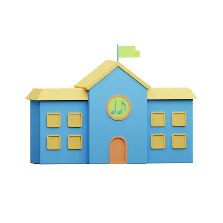 Music School  3D Icon