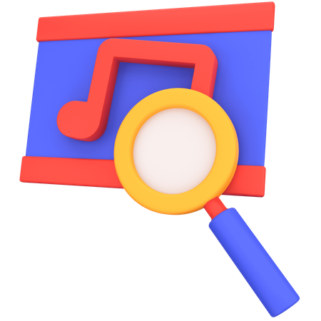 Music Search  3D Icon