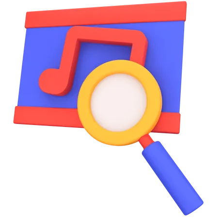 Music Search  3D Icon