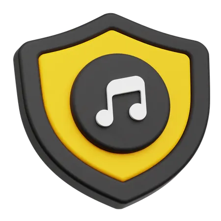 Music Security  3D Icon