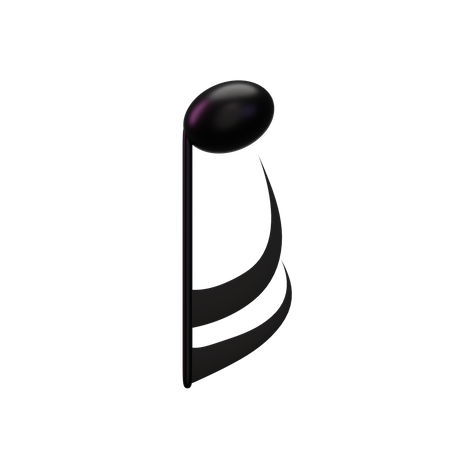 Music Semibreve note  3D Icon