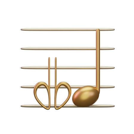Music Sesquiflat  3D Icon