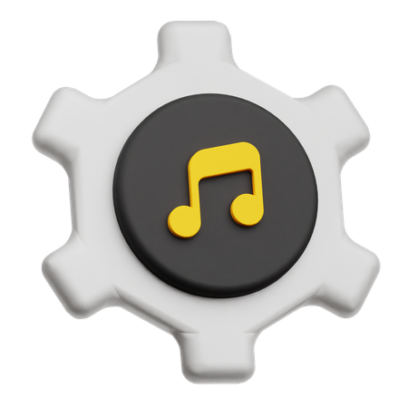 Music Setting  3D Icon