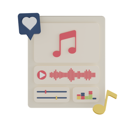 Music Setting 3D Icon