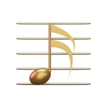 Music Sixteenth note  3D Icon