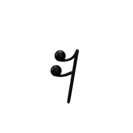 Music Sixteenth note  3D Icon