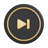next button 3d logo