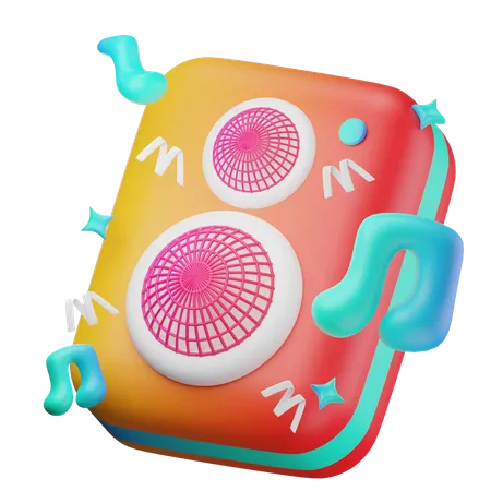 Music Speaker  3D Icon