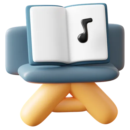 Music Stand  3D Icon