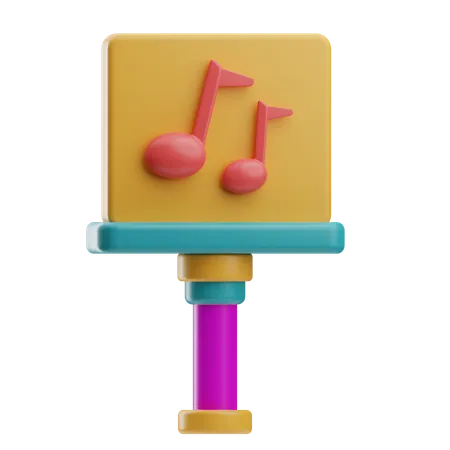 Music Stand  3D Icon