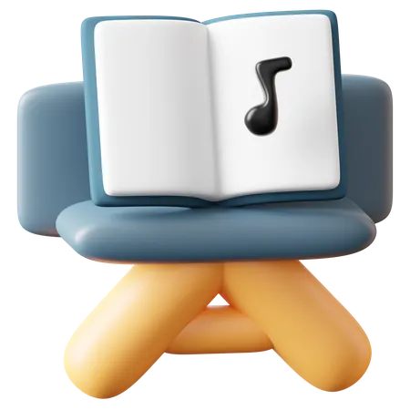 Music Stand  3D Icon