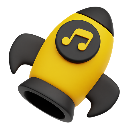 音楽スタートアップ  3D Icon