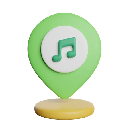 Music Store Location  3D Icon